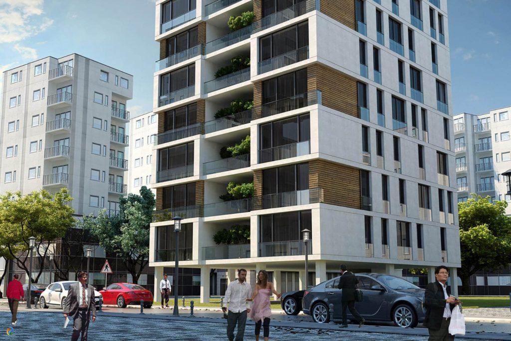 Profesyonel dış cephe tasarımı render ve bina cephe örnekleri | Professional exterior facade design render and building facade examples