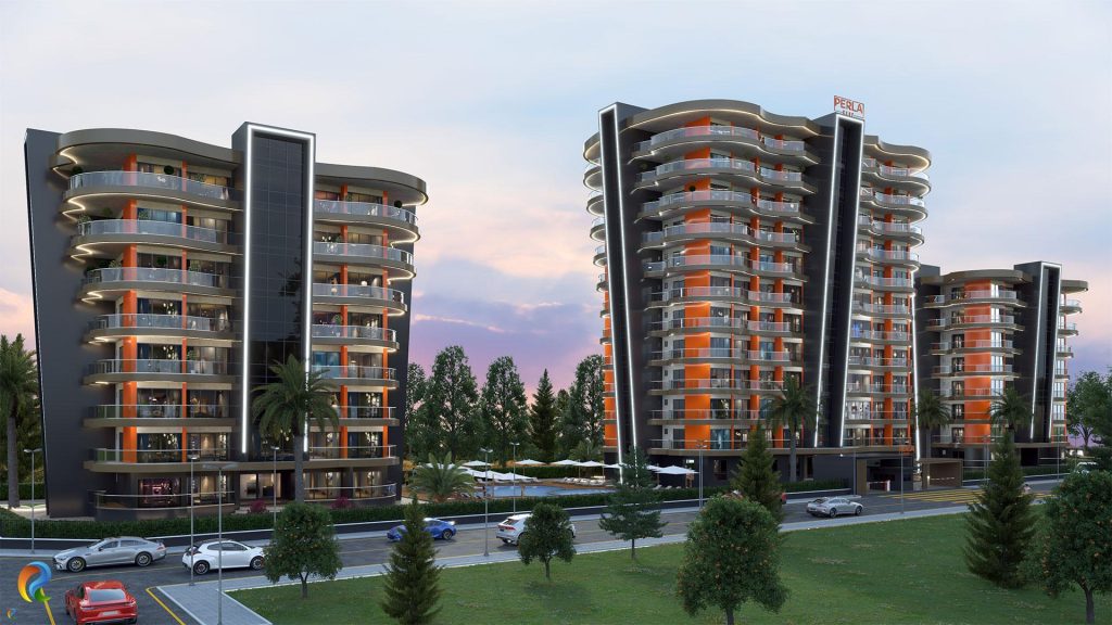 Modern site bina cephe tasarımı ve dış cephe kaplama örnekleri | Modern site building facade design and exterior cladding examples