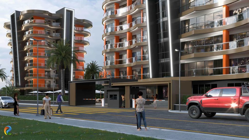 Renkli dış cephe örnekleri ve modern bina balkon tasarımı | Colorful exterior examples and modern building balcony design
