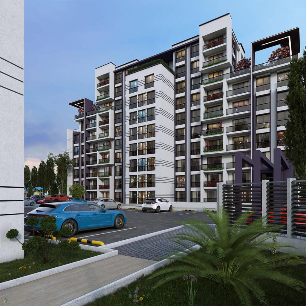 Otoparklı apartman dış cephe örnekleri ve modern bina cephe tasarımı | Apartment exterior examples with parking and modern building facade design