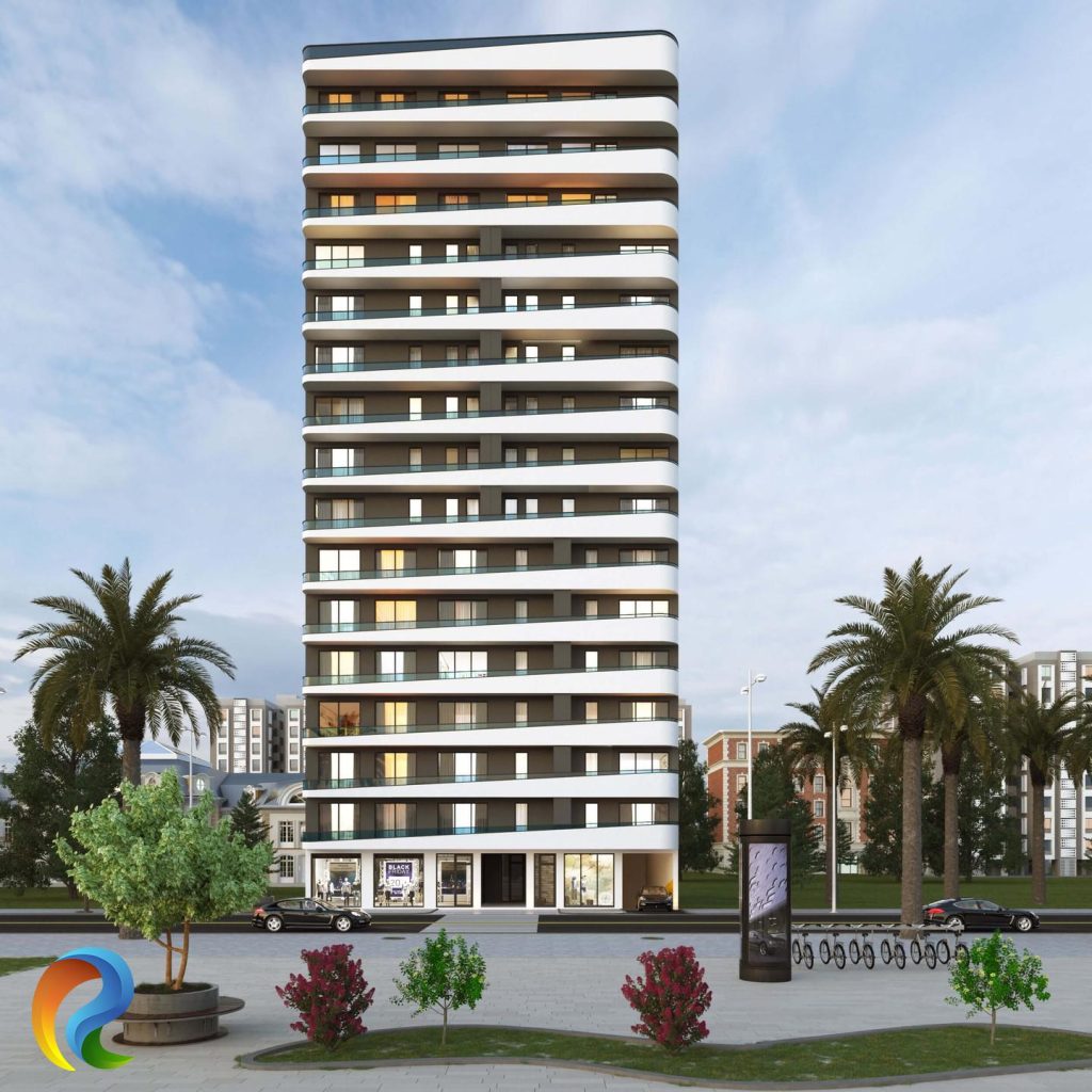 Modern bina dış cephe tasarımı ve mimari detaylar | Modern building exterior facade design and architectural details