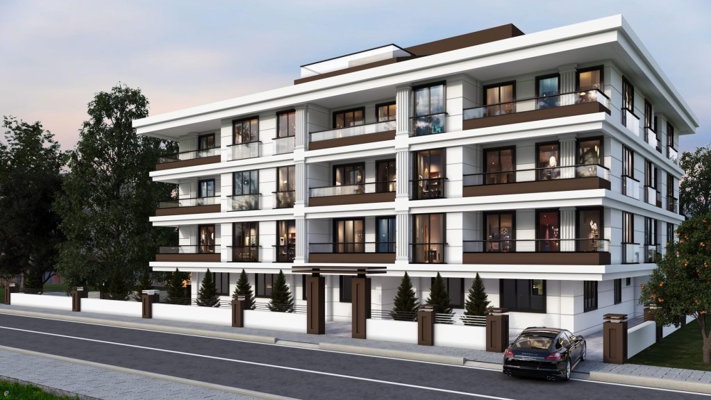 Modern apartman bina cephe tasarımı ve dış cephe örnekleri | Modern apartment building facade design and exterior examples