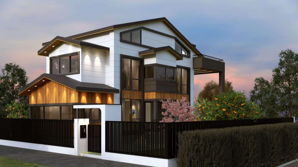Müstakil ev dış cephe örnekleri ve modern villa bina cephe tasarımı | Detached house exterior examples and modern villa building facade design