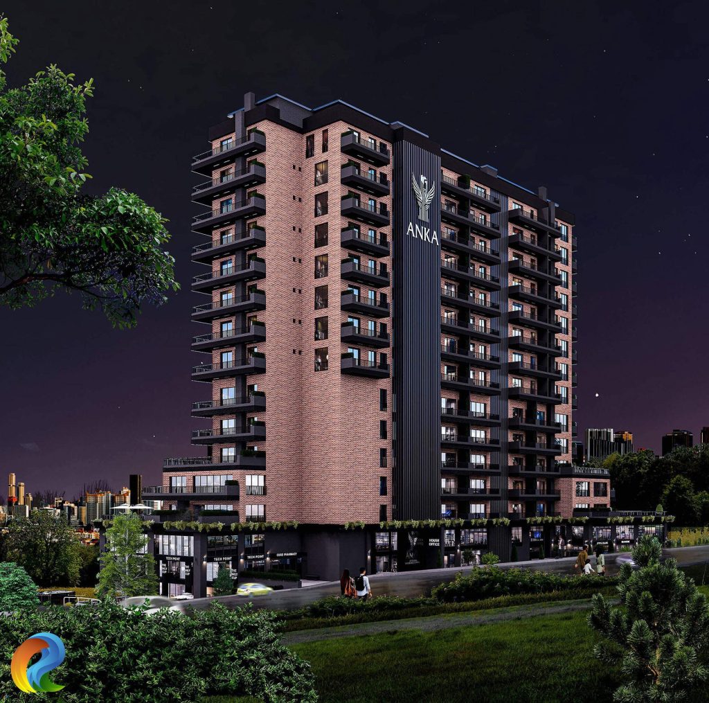 Gece görünümlü bina cephe tasarımı ve ışıklandırma örnekleri | Night view building facade design and lighting examples